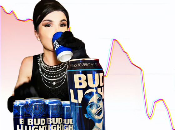 Photo edit of Budweiser's new ad and transgender activist Dylan Mulvaney. Credit: Alexander J. Williams III/Pop Acta.