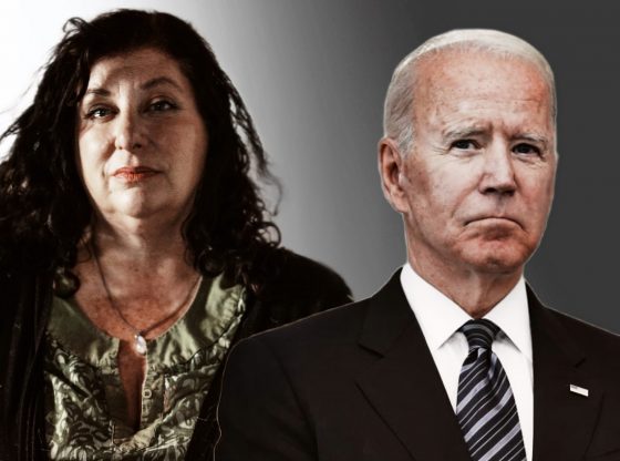 Photo edit of President Joe Biden and Tara Reade. Credit: Alexander J. Williams III/Pop Acta.