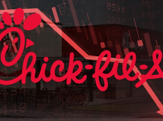 Photo edit of the Chick-Fil-A logo. Credit: Alexander J. Williams III/Pop Acta.