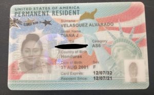 Velazquez Alvarado, granted a prominent residency status dated December 7, 2021. Credit: Carlos Eduardo Espina @cespina1998