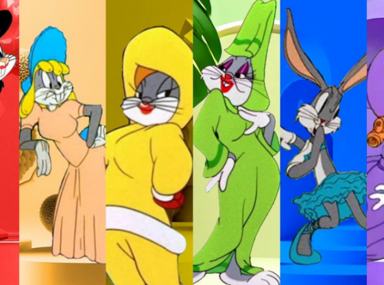 "Bugs Bunny" portrayed in "drag" the official Looney Toons Twitter account with the caption. "Happy Pride, get your drag on 🌈." @LooneyTunes. Warner Bros.