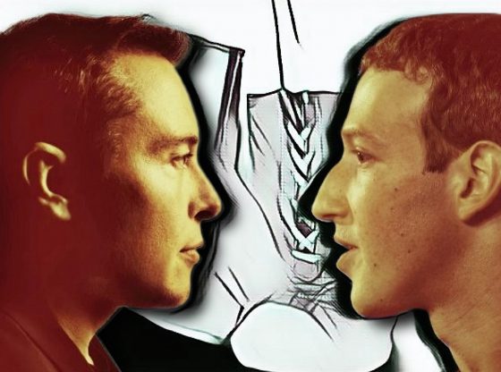 Photo edit of Elon Musk and Mark Zuckerberg. Credit: Alexander J. Williams III/Pop Acta.