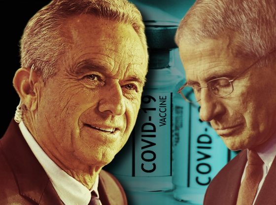 Photo edit of Robert F Kennedy Jr and Dr Anthony Fauci. Credit: Alexander J. Williams III/Pop Acta.