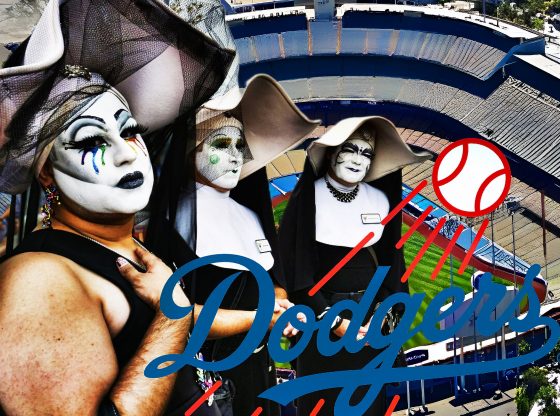 Photo edit of the "Sisters of Perpetual Indulgence" and the LA Dodgers. Credit: Alexander J. Williams III/Pop Acta.