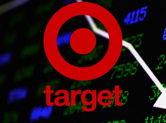 Photo edit of Target's market value going down. Credit: Alexander J. Williams III/Pop Acta.
