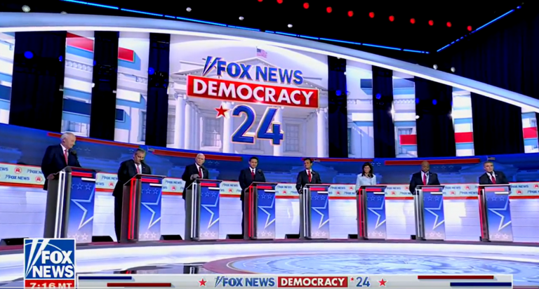 2024 Fox News GOP Debate. Credit: Fox News.