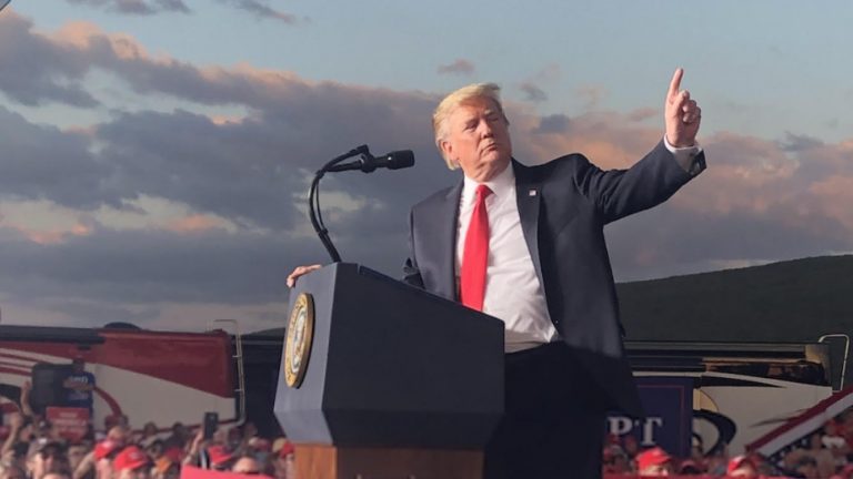 President Donald J. Trump rallies supporters in Montoursville, PA -- May 27, 2019. Photo: Michael Malarkey.